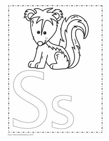 The Letter S Coloring Page